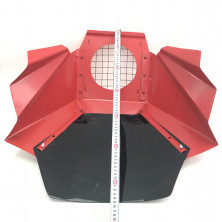 Щиток ветровой 02 с решеткой тонированный красный