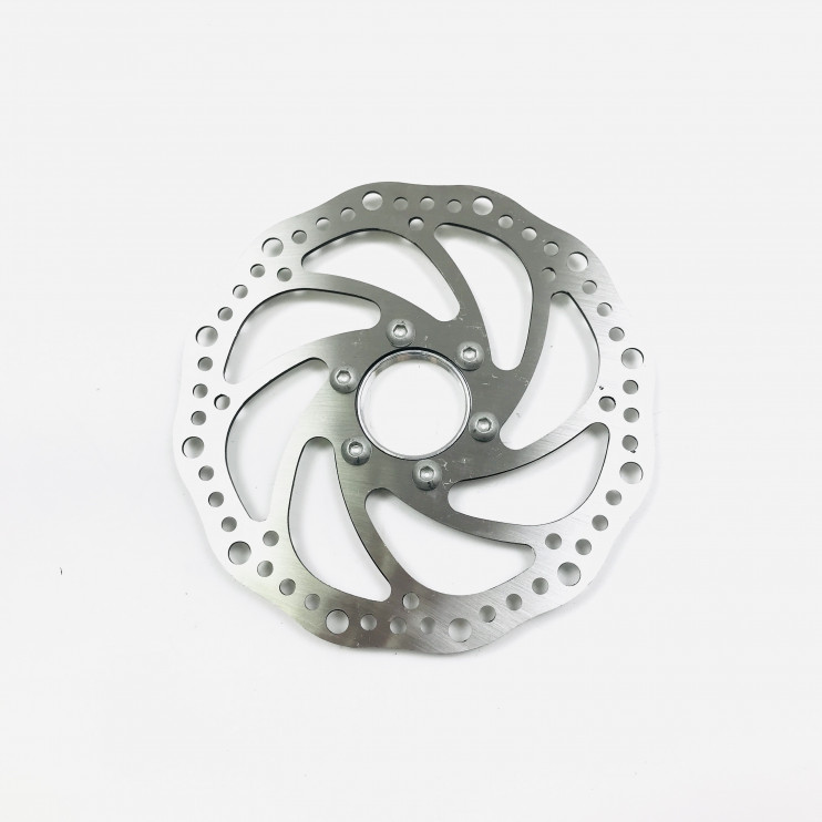 Диск тормозной вело 160 мм с aдaптером 6 болтов