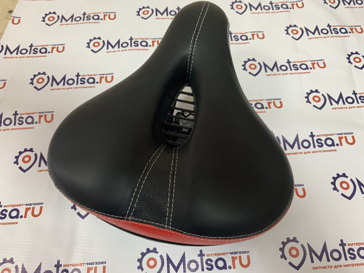 Седло вело мягкое с дыркой 270мм-230мм