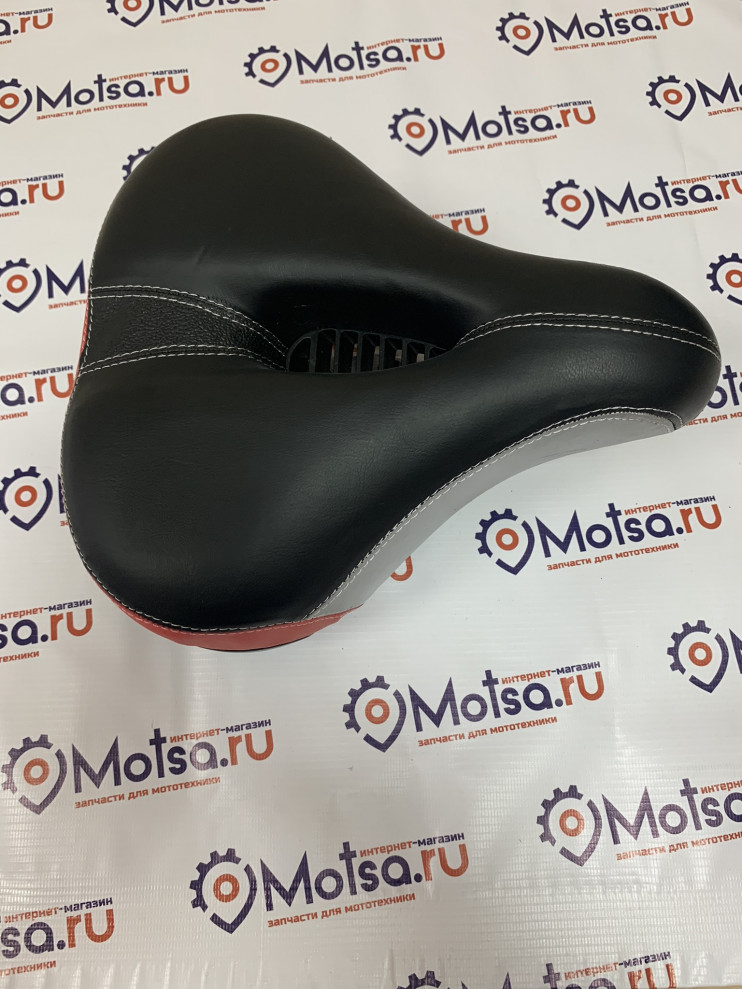 Седло вело мягкое с дыркой 270мм-230мм
