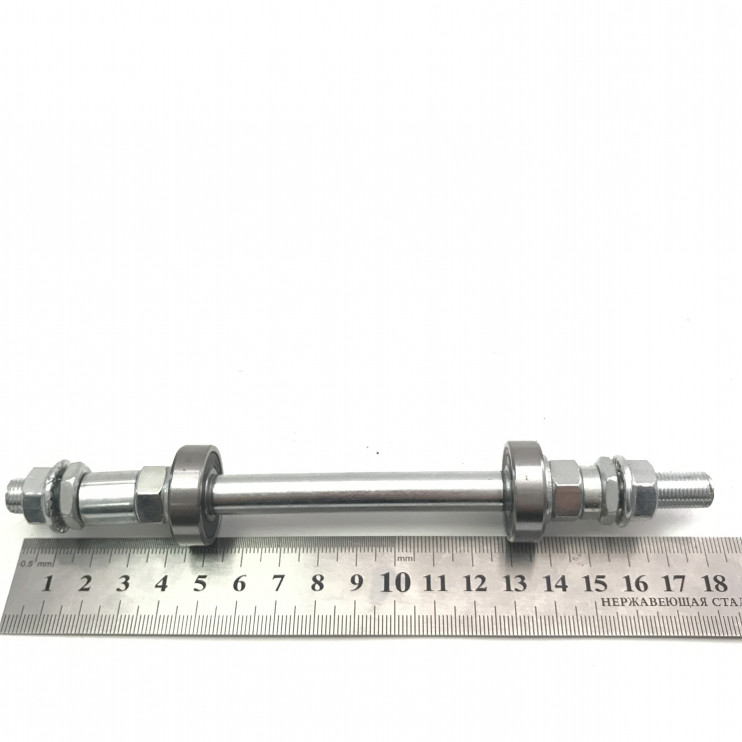 Ось втулки заднего колеса 3-8х182 мм на промподшипниках