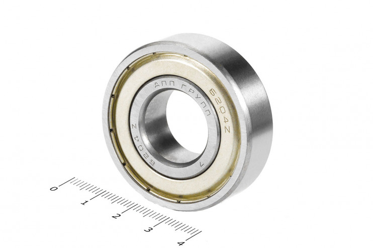 Подшипник 60204 6204-Z шкива ведущего вала КПП крышки корзины сцепления МБ-8D, МБ-10D
