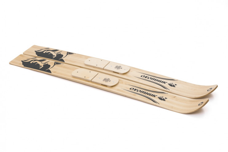 Лыжи охотничьи Охотник ( дл.145 см,шир.15см.) лакированные