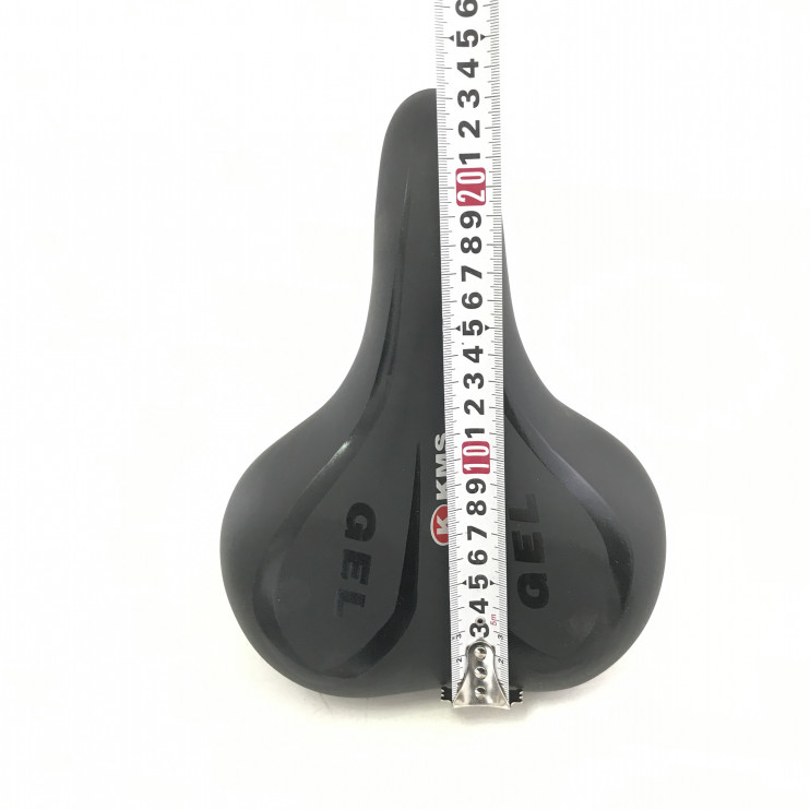 Седло вело мягкое широкое с гелем KMS на пружинах