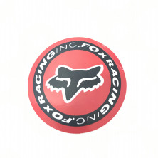 Наклейка круглая fox racing 9x9
