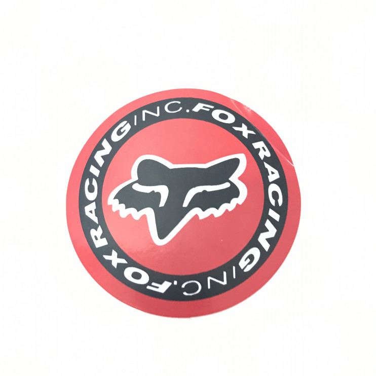 Наклейка круглая fox racing 9x9