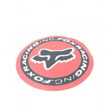 Наклейка круглая fox racing 9x9