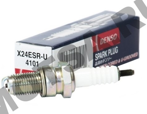 Свеча DENSO X24ESR-U (4101) оригинал Япония (аналог NGK DR8EA) (китайский Минск, Simpler, Hunter)