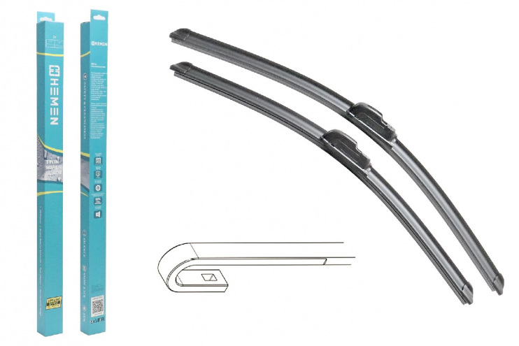 Щётки стеклоочистителя  Hemen 475-550 мм HP55475A