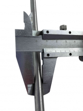 Вал штанги разъемной мотокосы нижний 760мм d8 шлиц9-квадрат 5мм