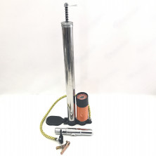 Насос ручной двуручка с манометром