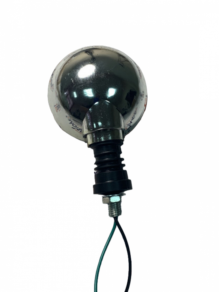 Указатель поворота BF-19 сфера круглый хром пластик