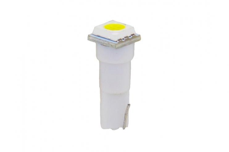 Лампа 12 В T5 1 светодиод SMD без цоколя белая