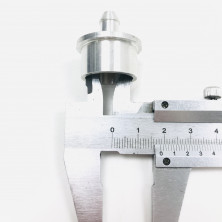 Штуцер груши большой алюминиевый с клапаном впускной D23