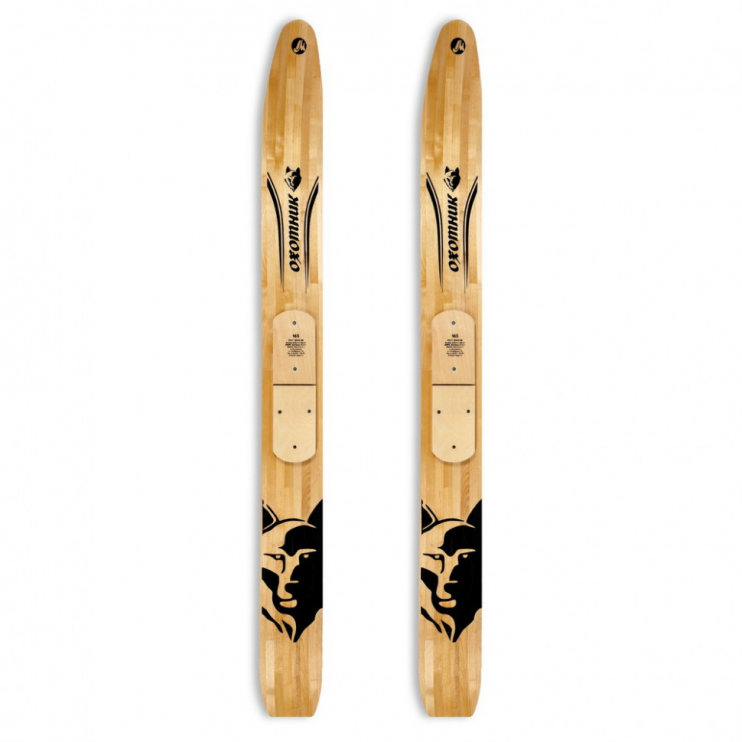Лыжи охотничьи Охотник ( дл.185 см,шир.15см.) лакированные