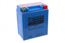 Аккумулятор 12В 7Ач HEMEN ENERGY CT1207.1 (UTX7L-BS(MF))(кислотный,герметичный) (обр.полярн) (113*70*132мм)
