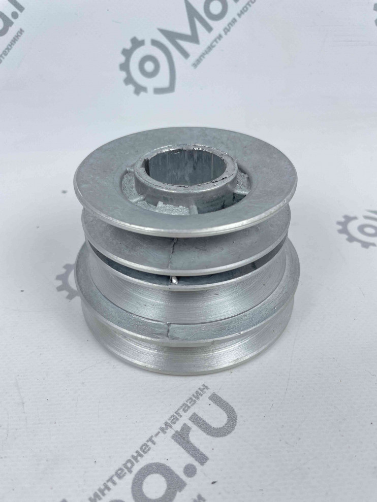 Шкив d25,4 мм ведущий 3-х ручейковый шпонка 7мм Нева