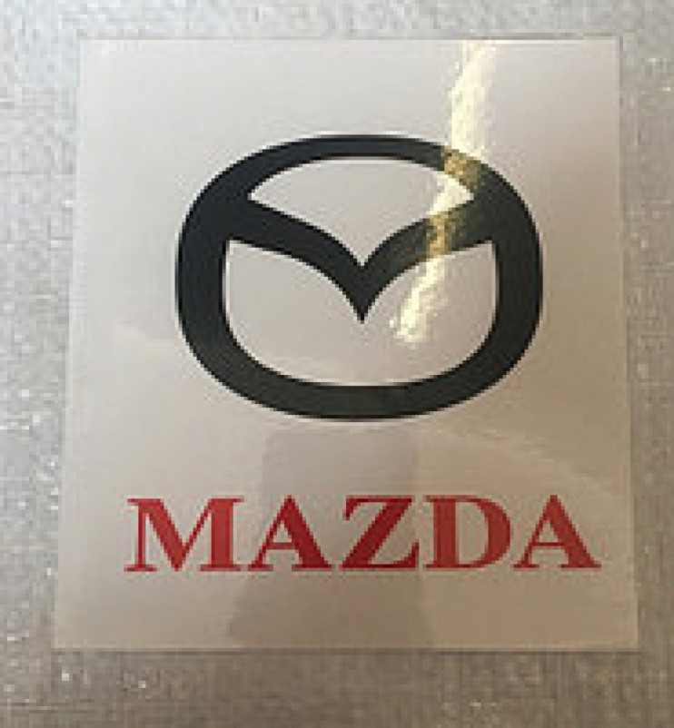 Наклейка логотипа mazda 12х12