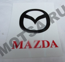 Наклейка логотипа mazda 12х12