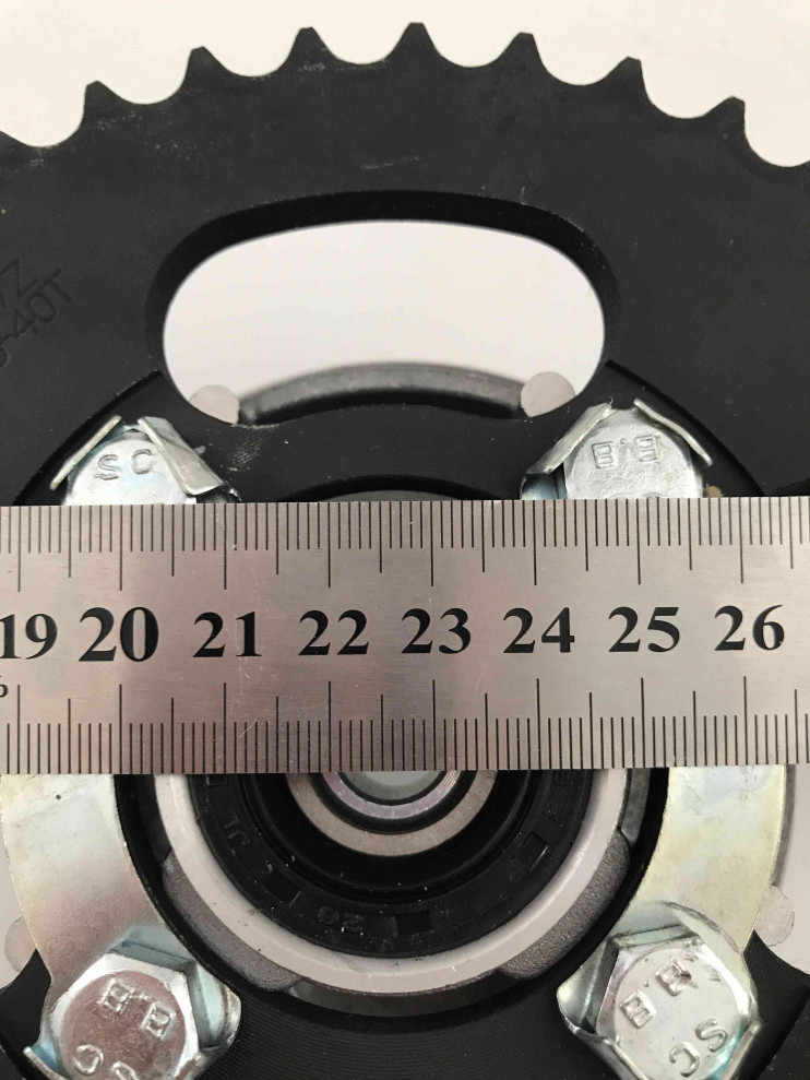 Звезда задняя в сборе с основанием мопед Storm Indigo