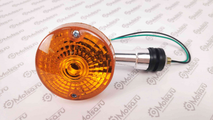 Указатель поворота BF-22 круглый Иж ПС хром желтый