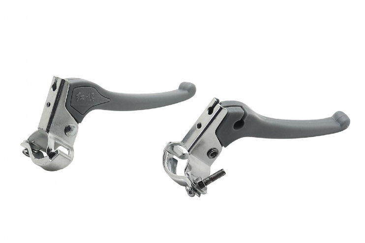 Ручки тормоза серые