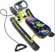 Снегокат Тимка спорт 2 ТС2-П2 h руля420мм,  дл1100ммЧерный-Зеленый-Пришельцы