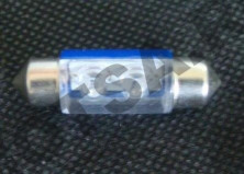 Лампа 12 В 2 светодиода двухцокольная синяя