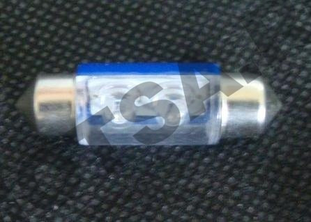 Лампа 12 В 2 светодиода двухцокольная синяя