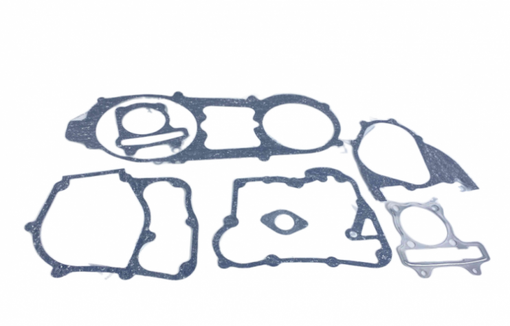Набор прокладок двигателя 157QMJ большой (8 шт) (Россия)