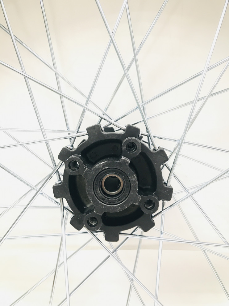 Обод 21 передний 1.85-21 спицы черный ось 12