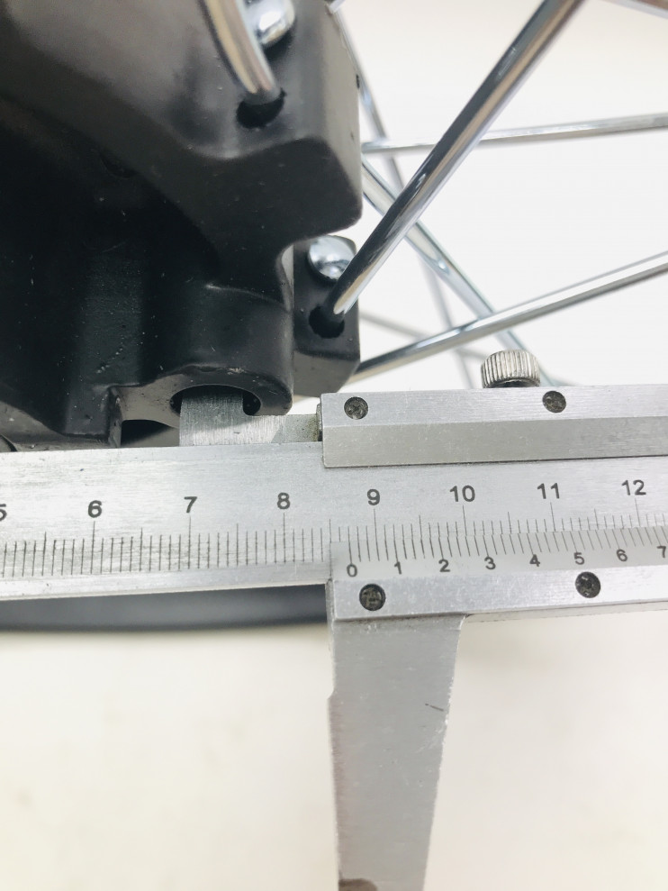 Обод 21 передний 1.85-21 спицы черный ось 12