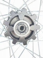 Обод 21 передний 1.85-21 спицы черный ось 12