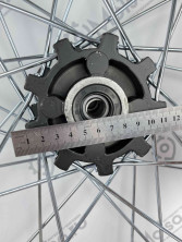 Обод 21 передний 1.85-21 спицы черный ось 12