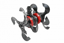 Насадка Культиватор мотокосы 9 зубов D-28мм закругленные фрезы облегченная