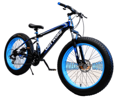 Велосипед 26 Fat BIKE GET WOKE L7 рама алюминий, литые обода, диск торм, 21ск ЧЕРНО-СИНИЙ