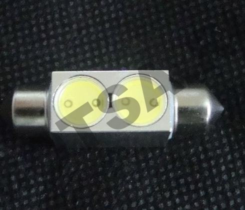 Лампа 12 В 2 светодиода 0.5W T11х36 мм двухцокольная белая