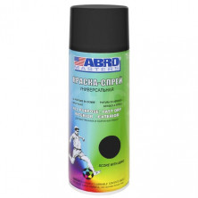 Краска аэрозоль черная матовая (012) ABRO Masters (400мл)