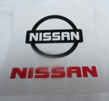 Наклейка логотипа nissan 12х12