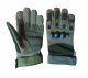 Перчатки мото тактические замшевые с защитой зеленые армейские