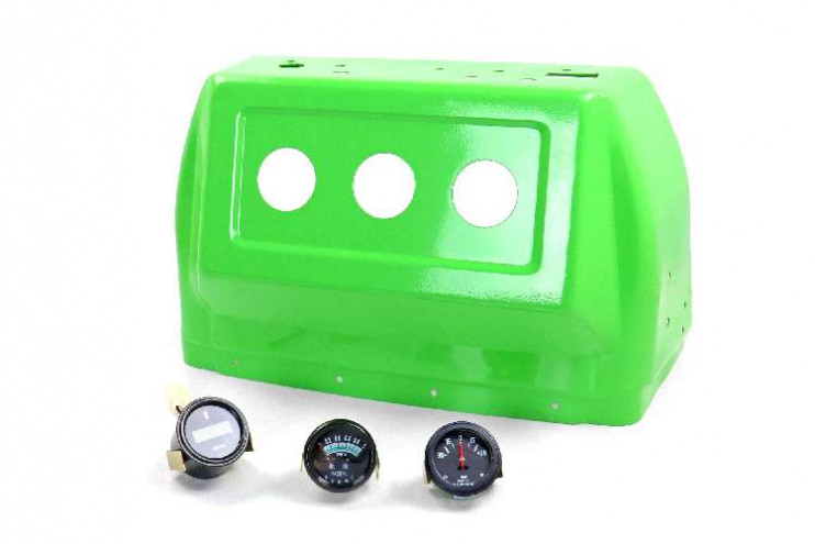 Щиток приборов минитрактор в сборе с датчиками LW-12, LW-15 зеленый 2019г