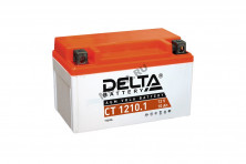 Аккумулятор 12В10Ач DELTA CT1210.1 (YTZ10S) (кислотный, герметичный) (прямая полярн) (150*85*93мм)