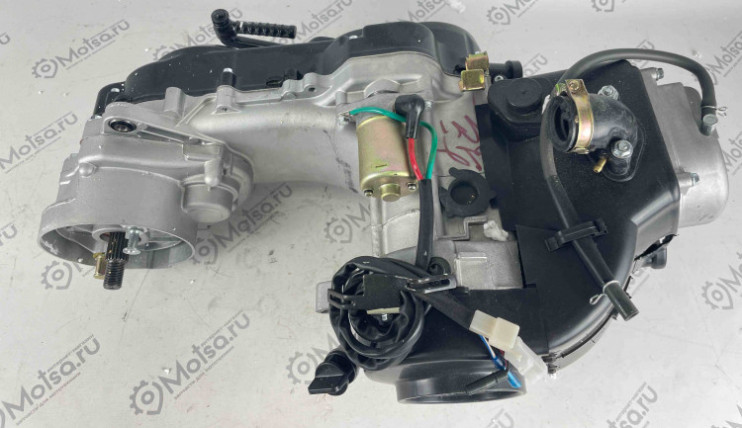 Двигатель скутер 4х такт. 80 см3 HX139QMB короткая ось (FT50QT-4A) короткий вариатор (40см)