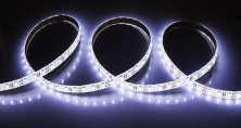 Лента светодиодная влагозащищенная (IP65), 12В, 60 диодов/метр, SMD5050 (холодно-белый) (1м)