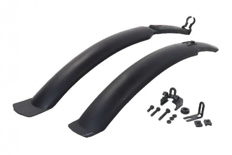 Крылья 26 пластик черные удлиненные