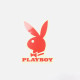 Наклейка логотипа Playboy (11х7)