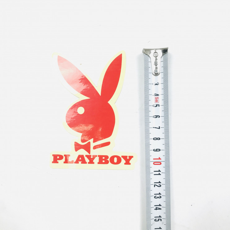 Наклейка логотипа Playboy (11х7)