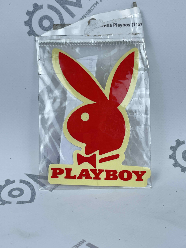Наклейка логотипа Playboy (11х7)