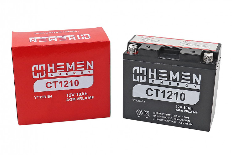 Аккумулятор 12В 10Ач кислотный 150*70*130мм