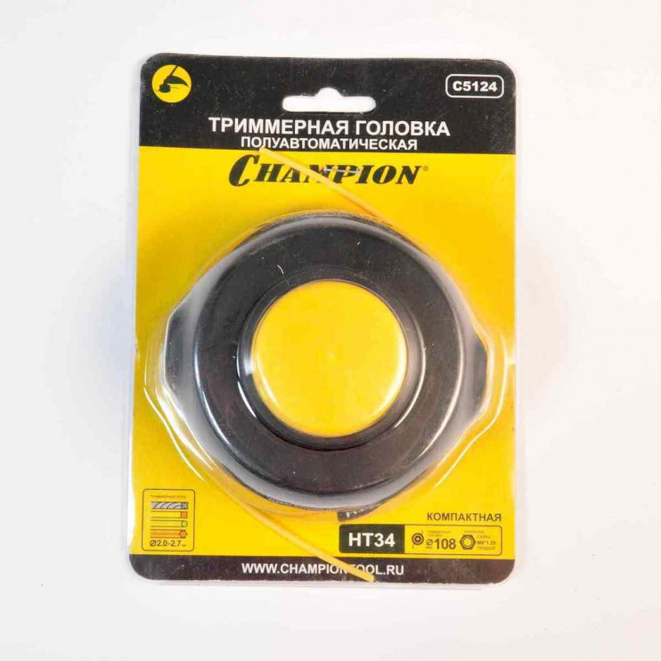 Косильная головка CHAMPION HT34 (гайка М8*1,25 прав.) компактн. (T261) (С5124)